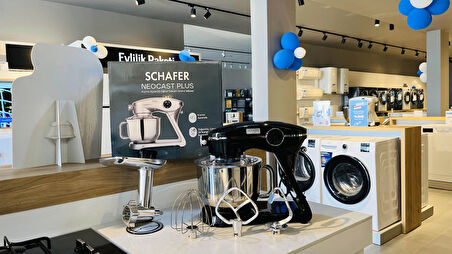 Schafer NeoCast Plus Kıyma Aparatlı Dijital Döküm Stand Mikser-Siyah