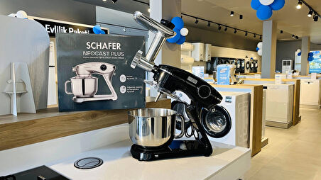 Schafer NeoCast Plus Kıyma Aparatlı Dijital Döküm Stand Mikser-Siyah