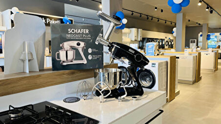 Schafer NeoCast Plus Kıyma Aparatlı Dijital Döküm Stand Mikser-Siyah