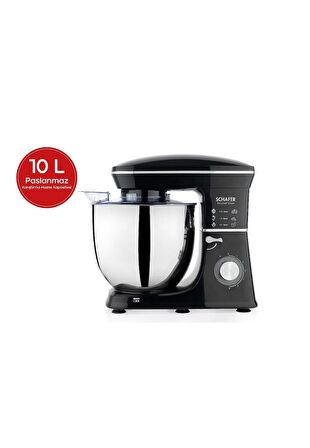 Schafer Prochef Maxi Stand Mikser 10 L Siyah