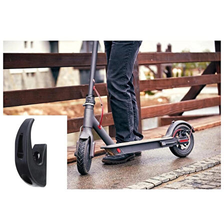 Microcase Scooter Elektrikli Bisikletler için Çok Fonksiyonlu  Yük Eşya Taşıma Aparatı Tutacak - SİYAH AL4786