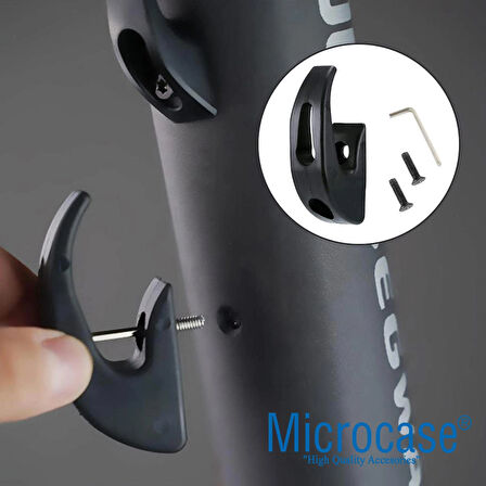 Microcase Scooter Elektrikli Bisikletler için Çok Fonksiyonlu  Yük Eşya Taşıma Aparatı Tutacak - SİYAH AL4786