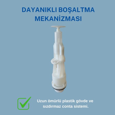Wasseberg Rezervuar İç Takımı Tam Set – Şamandıralı Dolum ve Boşaltma Mekanizması, Pirinç Su Giriş Bağlantılı, Sızdırmaz Conta ve Montaj Aparatları