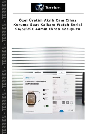 Özel Üretim Akıllı Cam Cihaz Koruma Saat Kalkanı Watch Serisi S4/5/6/SE 44mm Ekran Koruyucu