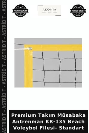 Premium Takım Müsabaka Antrenman KR-135 Beach Voleybol Filesi- Standart