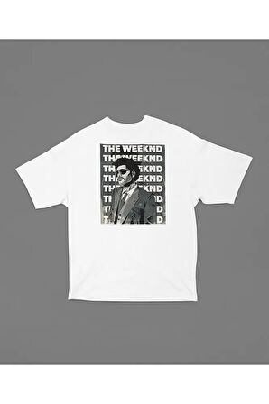 Rap Müzik Şarkıcısı The Weekend Baskılı Unisex Oversize Tişört