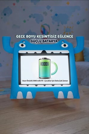 Özel Seri Mobil Çocuklar Öğrenci Tablet 4GB 128GB Android 13 T16 Pembe