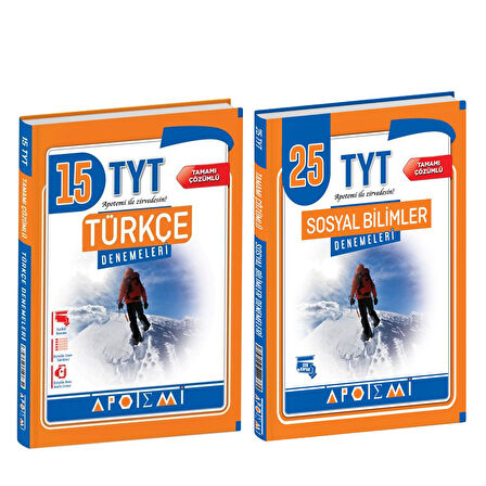 Apotemi Yayınları TYT Türkçe ve Sosyal Deneme Seti 2 Kitap