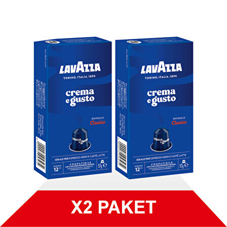 Crema e Gusto 56gr Nespresso® Uyumlu Alüminyum Kapsül x2