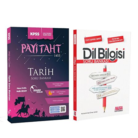 Doktrin 2024 KPSS Tarih PAYİTAHT 1453 ve AKM Dil Bilgisi Soru Bankası Seti 2 Kitap