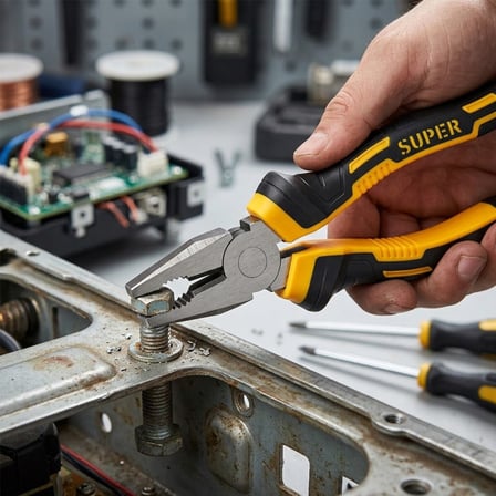 Özel Üretim Teknik Alet Donanım Ürünü İnşaat Aleti 8 inç Saplı Pense - 200 mm - CR-V