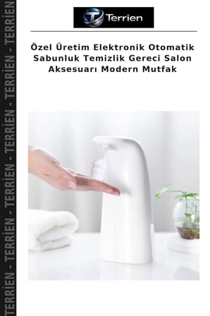 Özel Üretim Elektronik Otomatik Sabunluk Temizlik Gereci Salon Aksesuarı Modern Mutfak