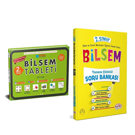 Evrensel İletişim 2.Sınıf Bilsem Tablet ve Editör Soru Bankası Seti 2 Kitap