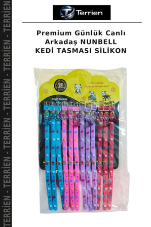 Premium Günlük Canlı Arkadaş NUNBELL KEDİ TASMASI SİLİKON