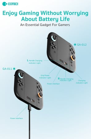 Özel Tasarım COTECi Nintendo Switch 2 Joy-Con Şarjlı Aparatı Konsol Donanımı Oyun Tutacağı