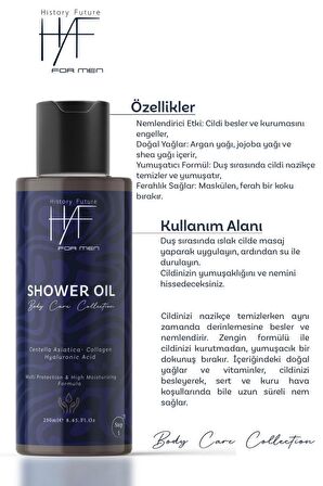 Erkeklere Özel Derin Temizlik Ferahlatıcı Bakım Nemlendirici Etkili Besleyici Duş Jeli 250 ml