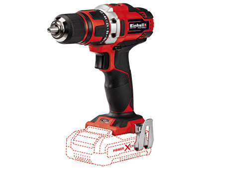 Einhell Akülü Vidalama TE-CD 18/40 Li-Solo Power X-Change (Lityum-iyon, 18 V, 40 Nm maks. 21 kademeli tork, 2 vitesli şanzıman, delme + vidalama, hız kontrolü, LED aydınlatma)  