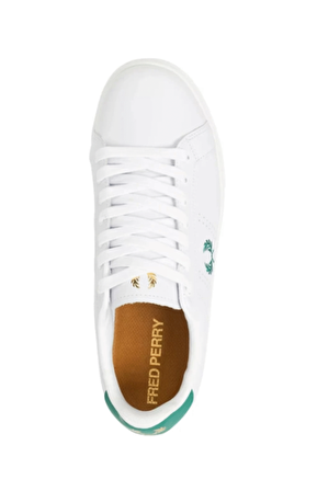 Fred Parry Erkek Beyaz Logo Detaylı Sneaker