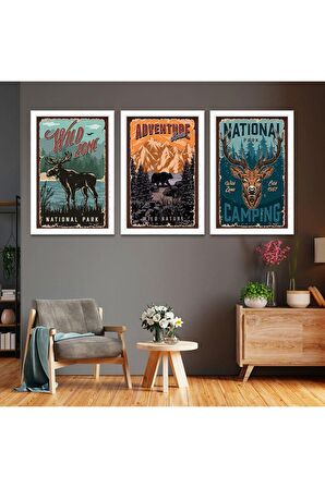 Motif 100 X 50 Cm Saatli Kanvas Tablo