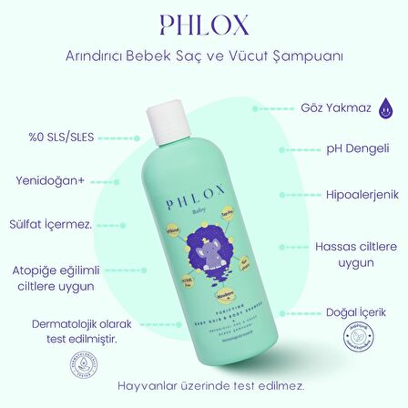 Phlox Baby Arındırıcı Saç ve Vücut Şampuanı 400 ml