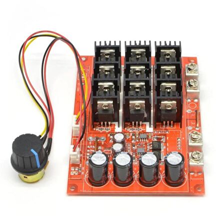 MAX DC 10V-50V 60A 3000W PWM Motor Hız Kontrolcüsü