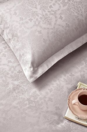 Özdilek Ornament Çift Kişilik Jakarlı Saten Nevresim Takımı