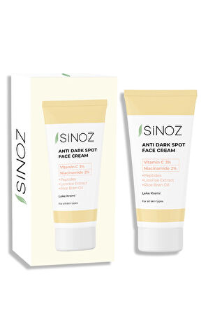 Sinoz Tüm Cilt Tipleri İçin Leke Karşıtı-Cilt Tonu Eşitleyici Gece-Gündüz Leke Kremi  40 ml 