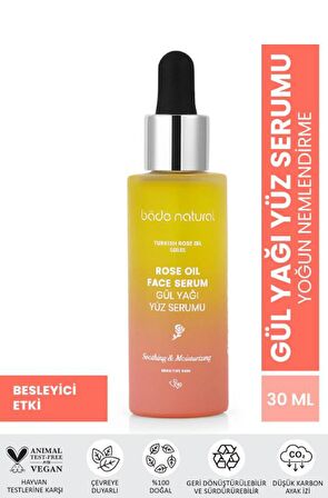 Bade Natural Gül Yağı Rahatlatıcı ve Antioksidan Yüz Serumu 30 ml