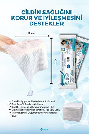 Gümüş İyonlu Kremli Vücut Temizleme Havlusu – 12’li x 3 Paket (36 Adet)