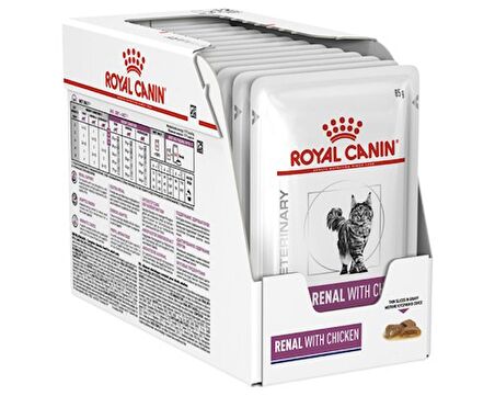 Royal Canin R. Canin Renal Tavuklu Yaş Kedi Maması 12x85 Gr.