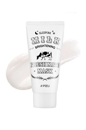 Aydınlatıcı Uyku Maskesi 50ml APIEU Fresh Mate Milk mask (Brightening)
