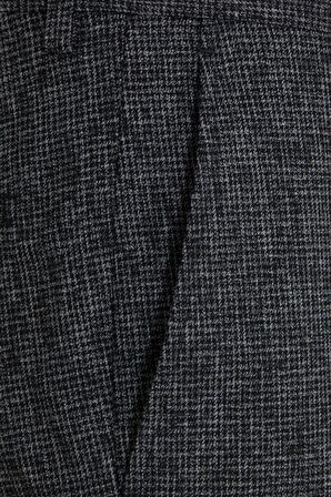 Lacivert Desenli Slim Fit Kumaş Pantolon | 40