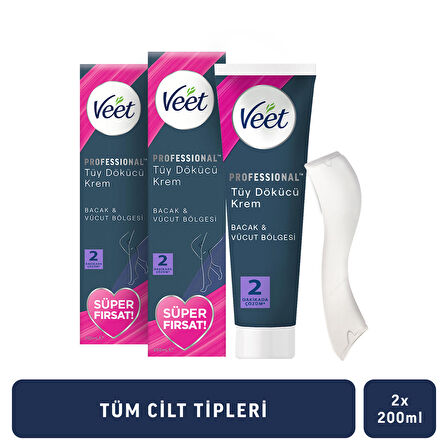 Veet Profesyonel Krem Promo Tüy Dökücü Krem 200 x 2