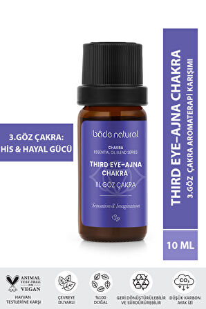 Bade Natural 3. Göz Çakra Aromaterapi Karışımı 10 ml