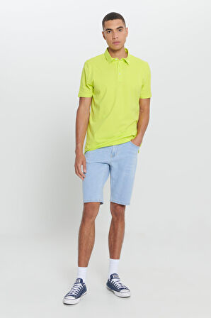 Standart Fit Normal Kesim %100 Pamuk Baskılı Polo Yaka Tişört