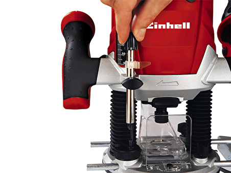 Einhell Dik Freze TE-RO 1255 E (1200 W, Ø 6 ve 8 mm mandren, 55 mm strok yüksekliği, elektronik devir kontrolü, mil kilidi)
