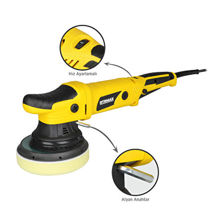 RTM1450 Orbital Polisaj Makinası 720 W 150 mm