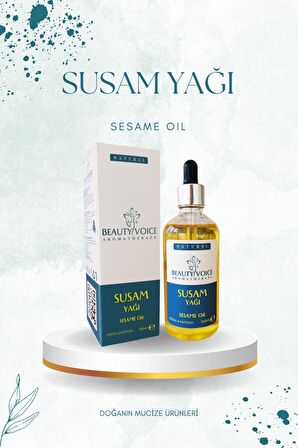 Beauty Voice %100 Saf Susam Yağı - Damlalıklı Şişe 100ML