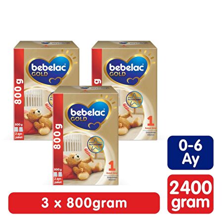 Bebelac Gold 1 Prebiyotik Devam Sütü 3 x 800 gr