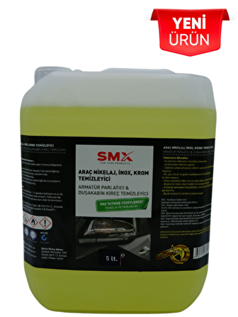 SMX İnox Temizleyici / Krom Temizleyici / Nikelaj Temizleyici 5 LT