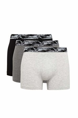 DeFacto Regular Fit 3'lü Boxer C1536AX24SMBK81