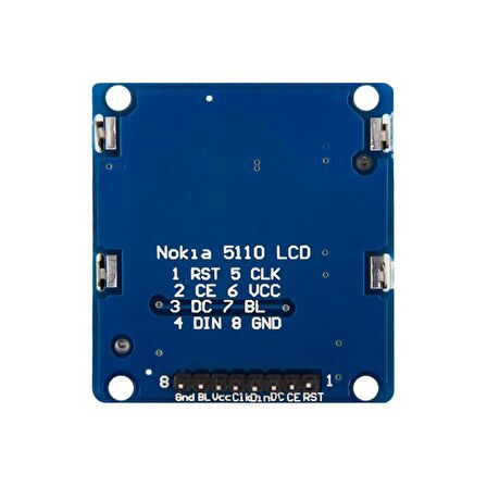 Nokia 5110 84x48 LCD Ekran (Mavi Arka Işıklı)