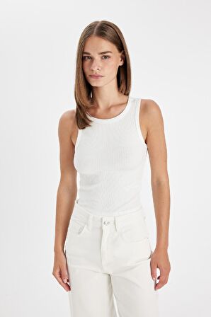 DeFacto Slim Fit Halter Yaka Fitilli Kaşkorse Atlet A8859AX24AUER105
