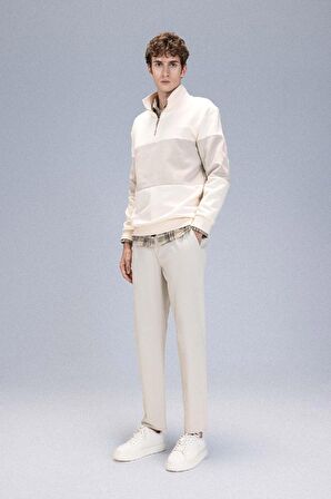 DeFacto Chino Kanvas Pantolon Tapered Fit Cepli C9443AX24AUBG74