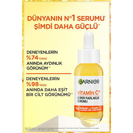Garnier Vitamin C+ Süper Parlaklık Serumu (Niasinamid, Salisilik, Melasyl)