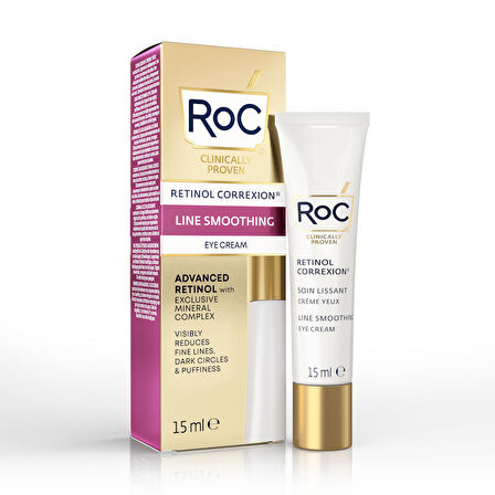 Roc Retinol Correxion Line Smoothing Aydınlatıcı-Yaşlanma Karşıtı Tüm Yaşlar Göz Çevresi Krem 15 ml 