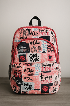 NewBag  GİRL POWER KIZ SIRT OKUL ÇANTASI-3'LÜ SET  (YENİ SEZON)