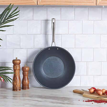 Karaca Biodiamond Pro Indüksiyon Tabanlı Wok Tava 28 Cm 2,8 Lt