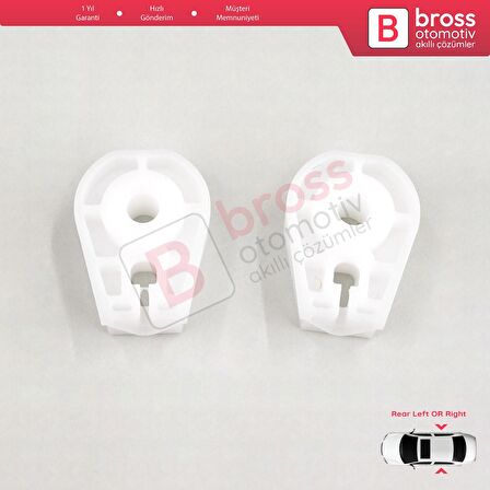 Renault Megane 2 Cabriolet İçin 2 Adet Arka Sağ veya Sol Kapı Cam İndirme Kaldırma Mekanizma Klipsi