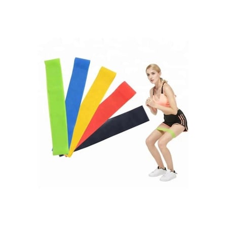 Dodes Pilates Squat Aerobik Direnç Lastiği 5 Li Paket